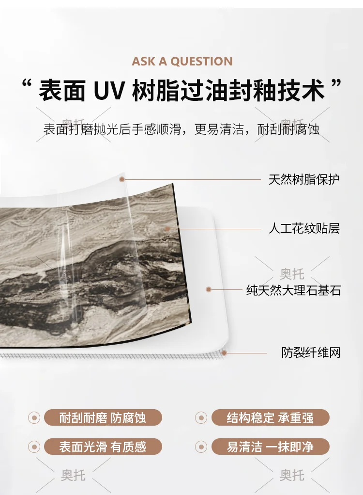 Light Luxury High-end Marble Dining Table Modern Simple Rectangular Household Dining Table And Chair Combination Small Apartment