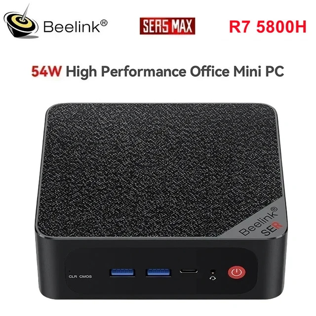 Beelink SER5 MAX R7 5800H Mini PC AMD Ryzen 7 5800H 16GB 32GB DDR4 500GB 1T  5560U SSD Wifi6 Display 4K HD Office Mini Computer - AliExpress