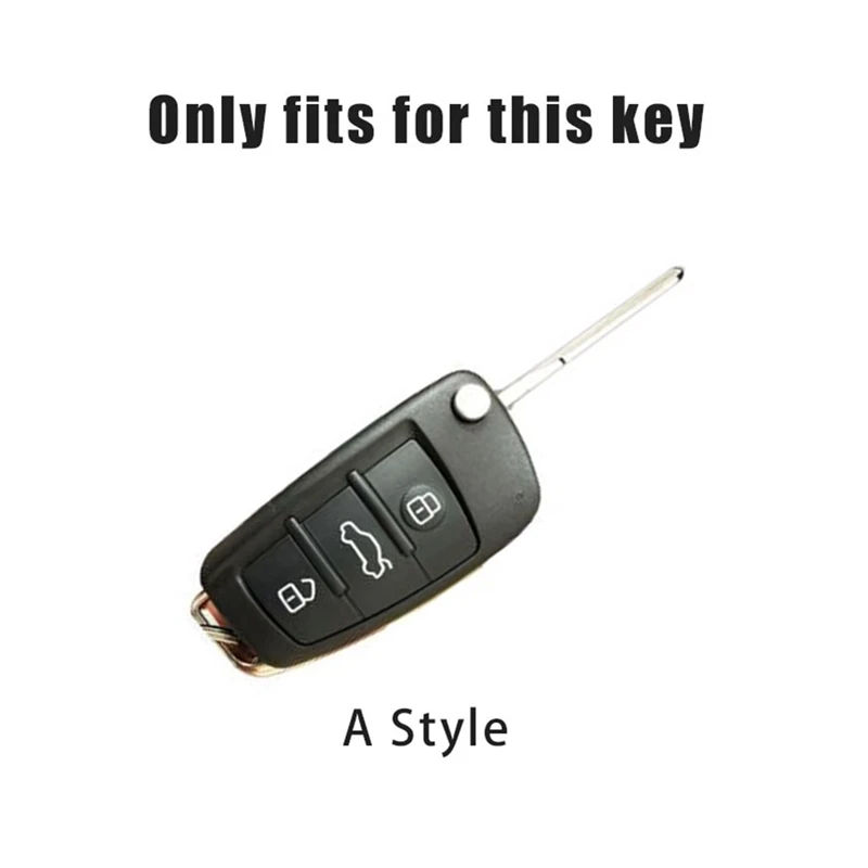 Zinc Alloy Car Smart Remote Flip Key Case Cover Shell Protector Fob Keychain For Audi Q7 4m 4l key case cover,key case,flip key fob shell,car key shell,remote control case cover