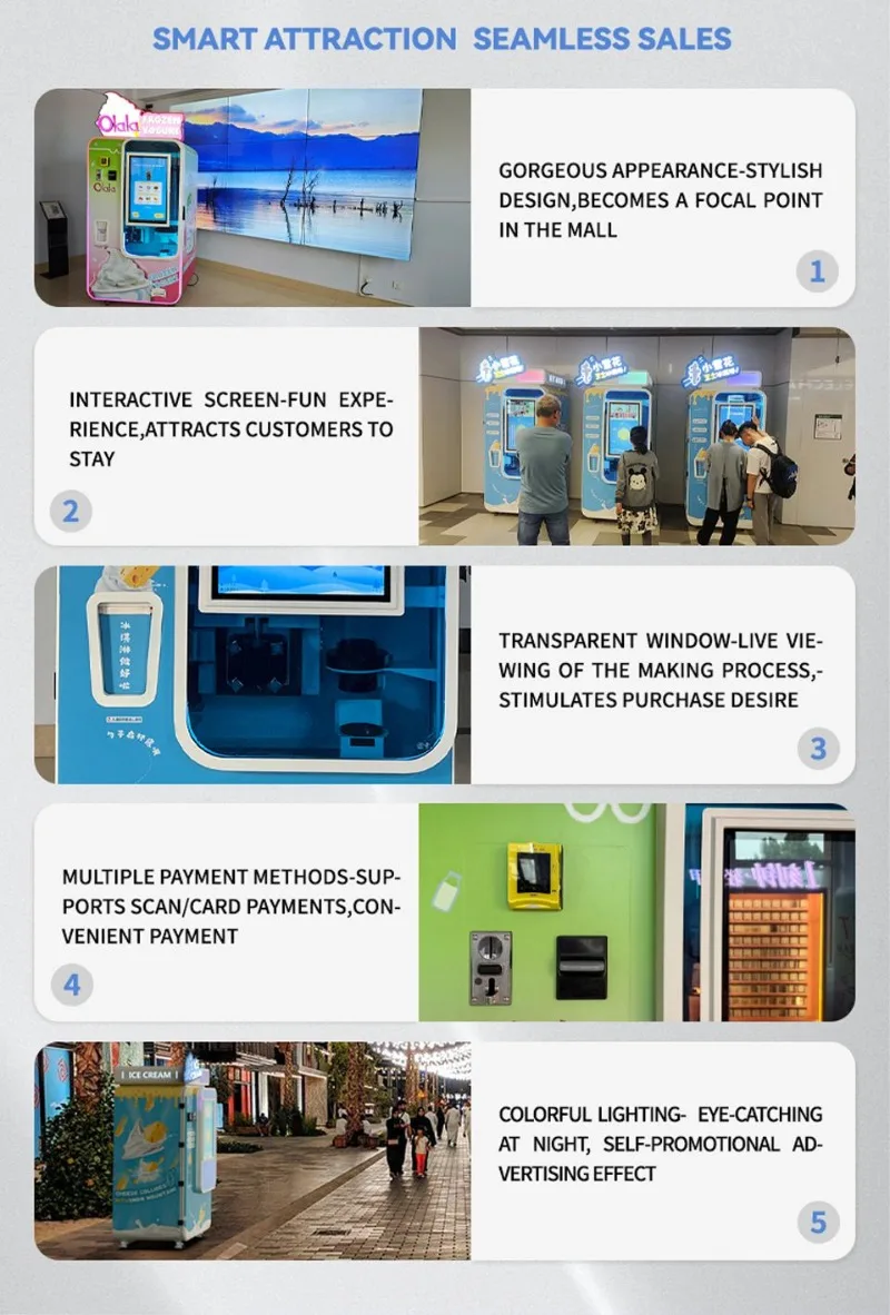 Manufacturer Direct Soft Ice Cream Machine for Retail Vending Projects