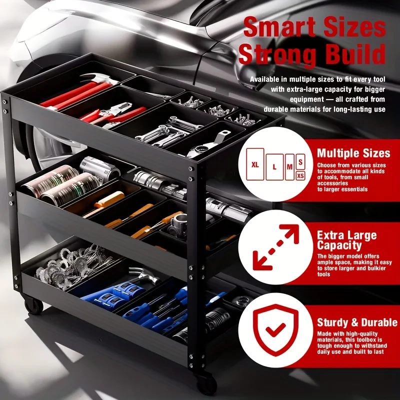 36-Piece Customizable Desk Drawer Organizer Set with Interlocking Trays