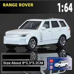 Diecast Alloy Toy Cars with Shock Absorption and Slide Forward Function - Kids' Gift Set (1 - 64 Rover White)