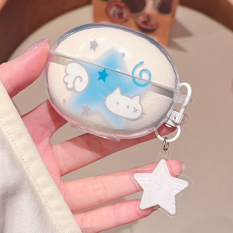 3D Clover Cute Sea World Stars Soft TPU Headphone Cover with Pendant – Shockproof Protective Sleeve