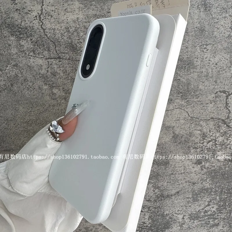 Premium Liquid Silicone Shockproof Back Cover with Smooth Microfiber Lining