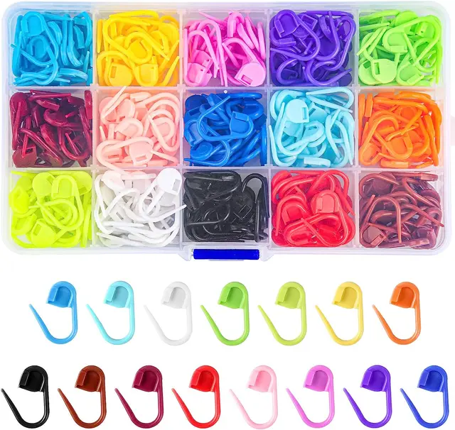 50/100Pcs Multicolor Plastic Safety Pins Knitting Markers Crochet Stitch Clips DIY Weaving Sewing Tools Accessory