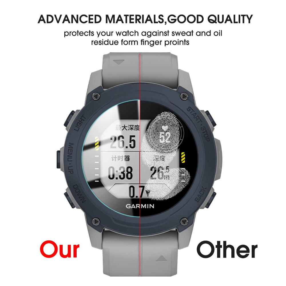 Garmin Descent G1 ȭ  ȭ ȣ  3PCS, Smartwatch Anti Explosion Clear Front Film For Descent G1