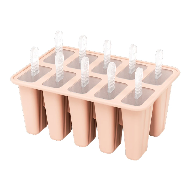 Popsicle molds,10 Pieces Popsicle Molds Silicone BPA Free Ice Pop Easy Release Molds，15 sticks Ice Pop Easy Release