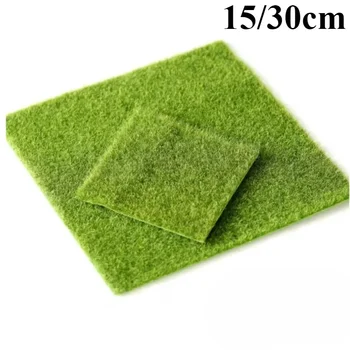 1PC Mini Artificial Lawn Grass Terrariums DIY Micro Landscape Decoration Fake Moss Bonsai Miniatures Garden Ornament 1
