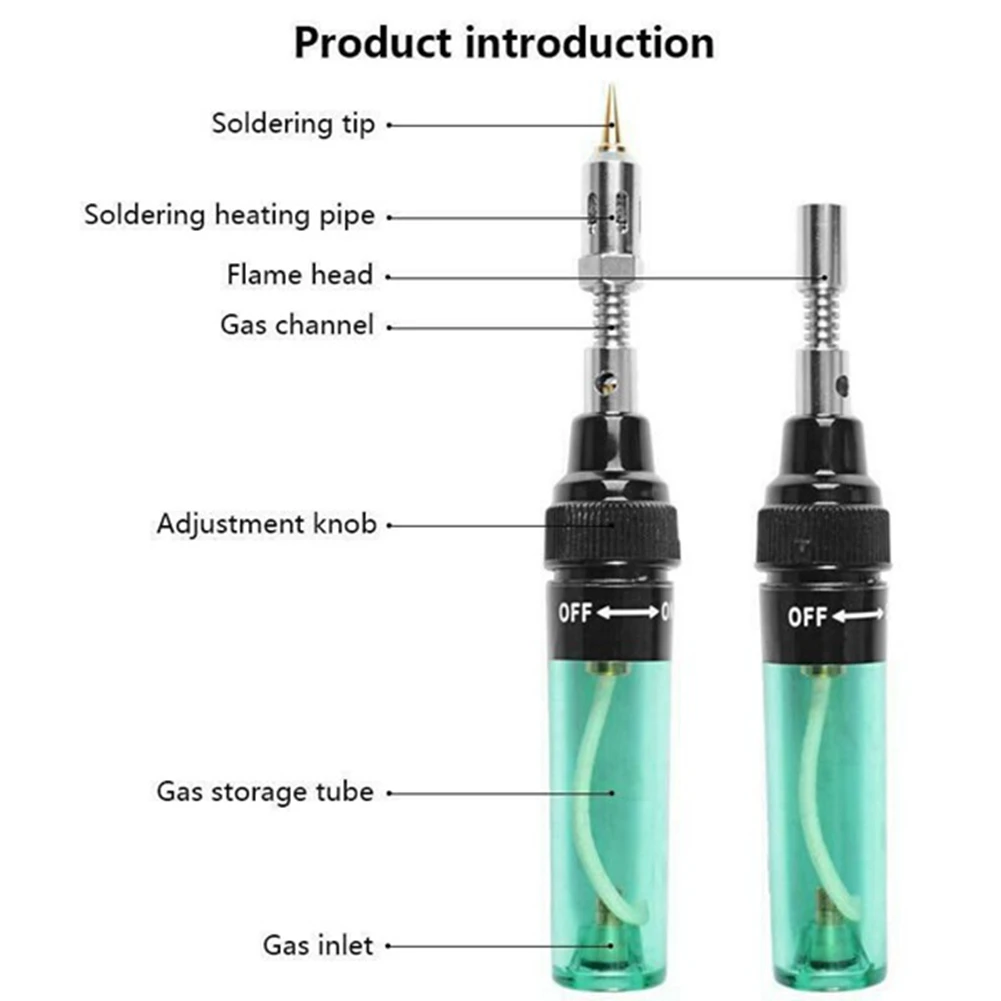 3 in 1 Professional Gas Soldering Iron Butane Gas Welding Soldering Welding Pen Light Repairing Tin gas torch welding torch butane torch