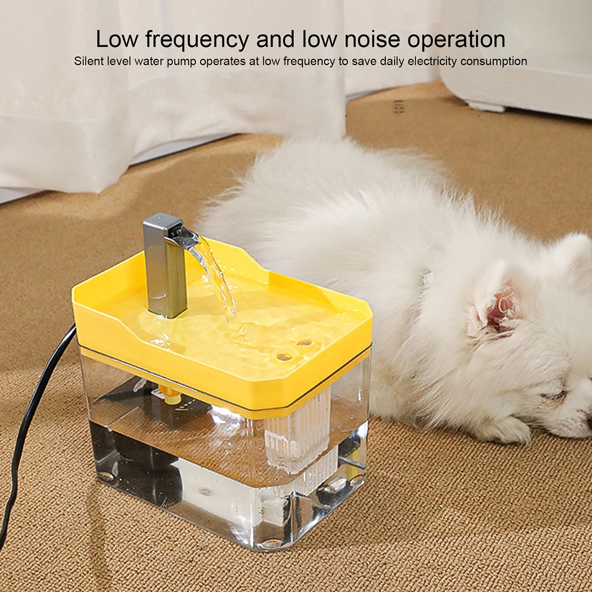 2025 Professional Dog Automatic Water Feeder Simple Practical Design 1.5L Large Capacity with Hair Filtering System 2