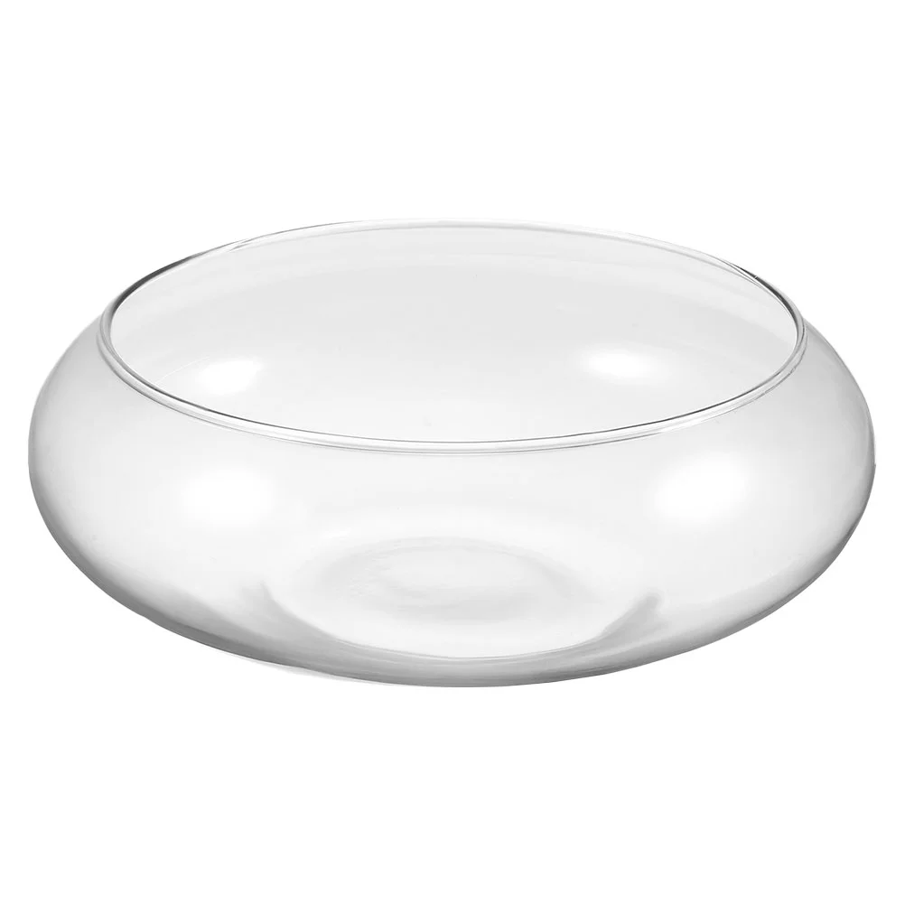 Wide Mouth Glass Vase Flower Pot Hydroponic Planter Desktop Flowerpot Round Aquarium Bowl Succulent Planter Bonsai 6
