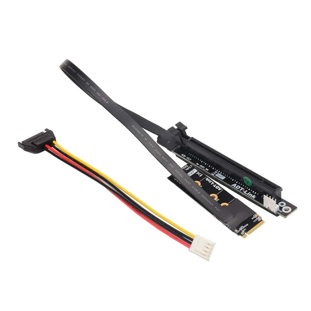 Nova M.2 Nvme para Pcie 4.0x16 Extensor Gen4 3.0 Riser Adaptador Jumper Btc Cabo de Mineração Gpu Gtx Rtx Placas de Vídeo Gráficos Nvidia Amd - Imagem 4