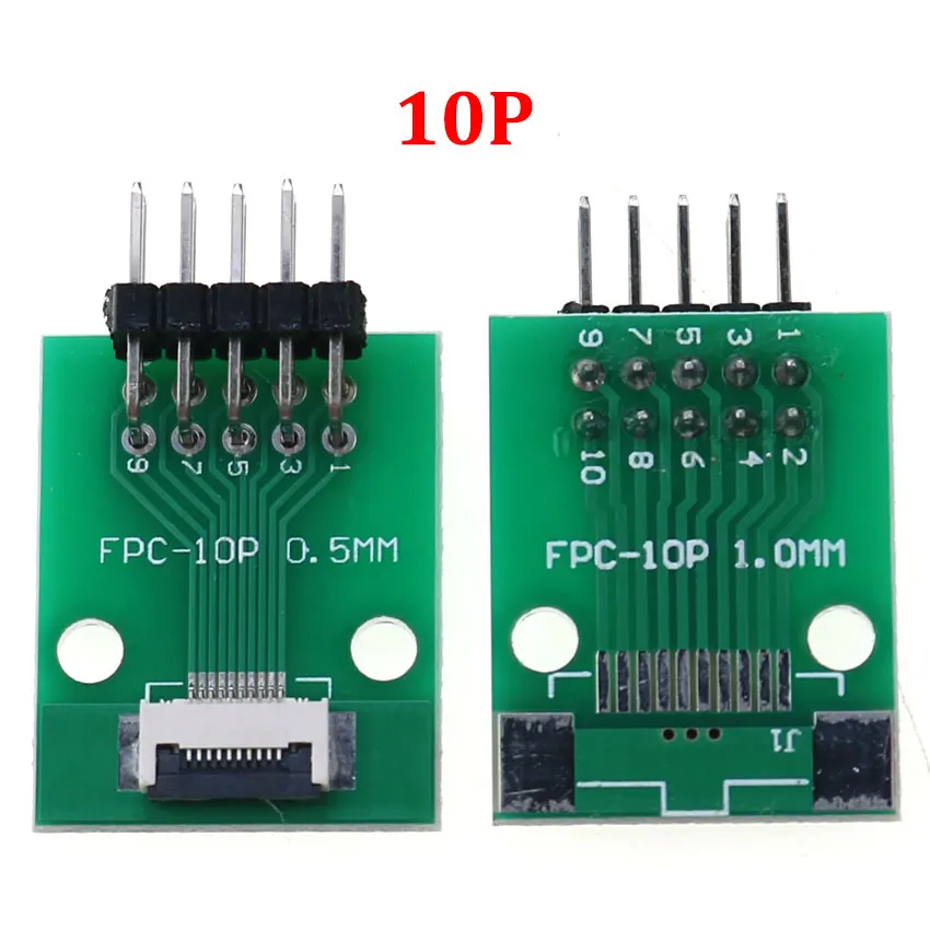 Versatile FPC/FFC Adapter Board with Double Row Straight Needle Connector – 0.5mm to 2.54mm Conversion, Multiple Pin Options Available