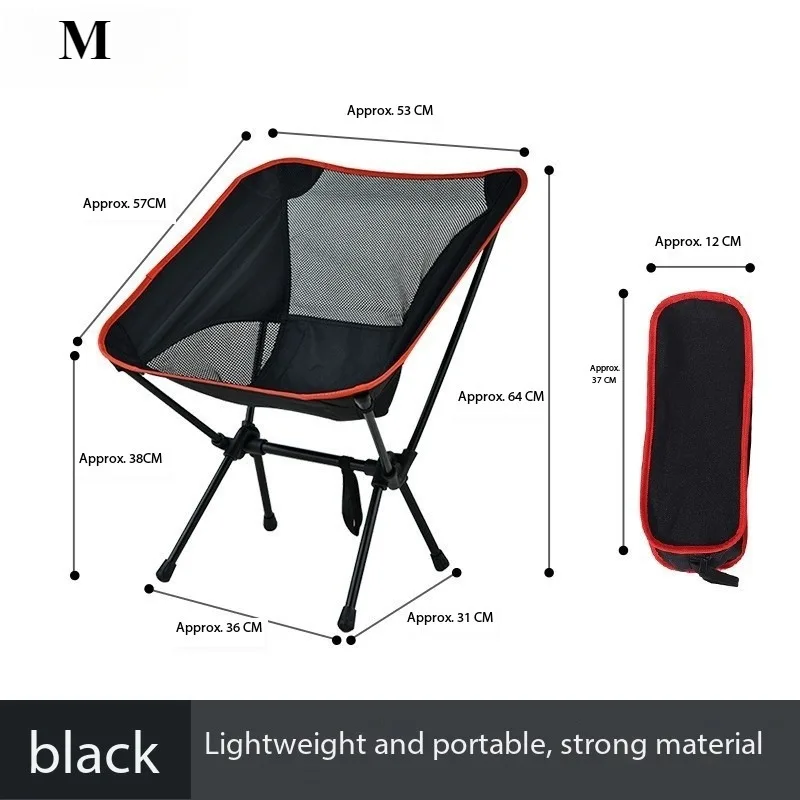 Portable Folding Camping Chair Aluminum Alloy With Storage Bag