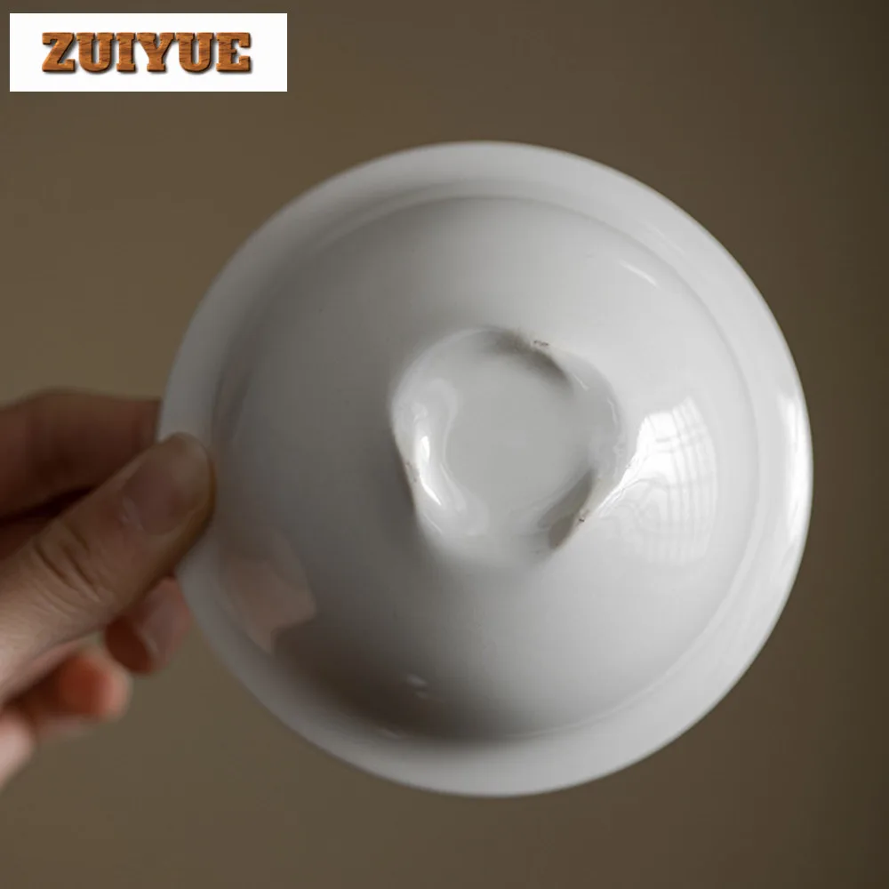 Tea set Japanese Style Plant Ash Handmade Cover Bowl Household Kung Fu Set Ancient Tea Tureen Tea Maker Gaiwan for Decoration 125ml