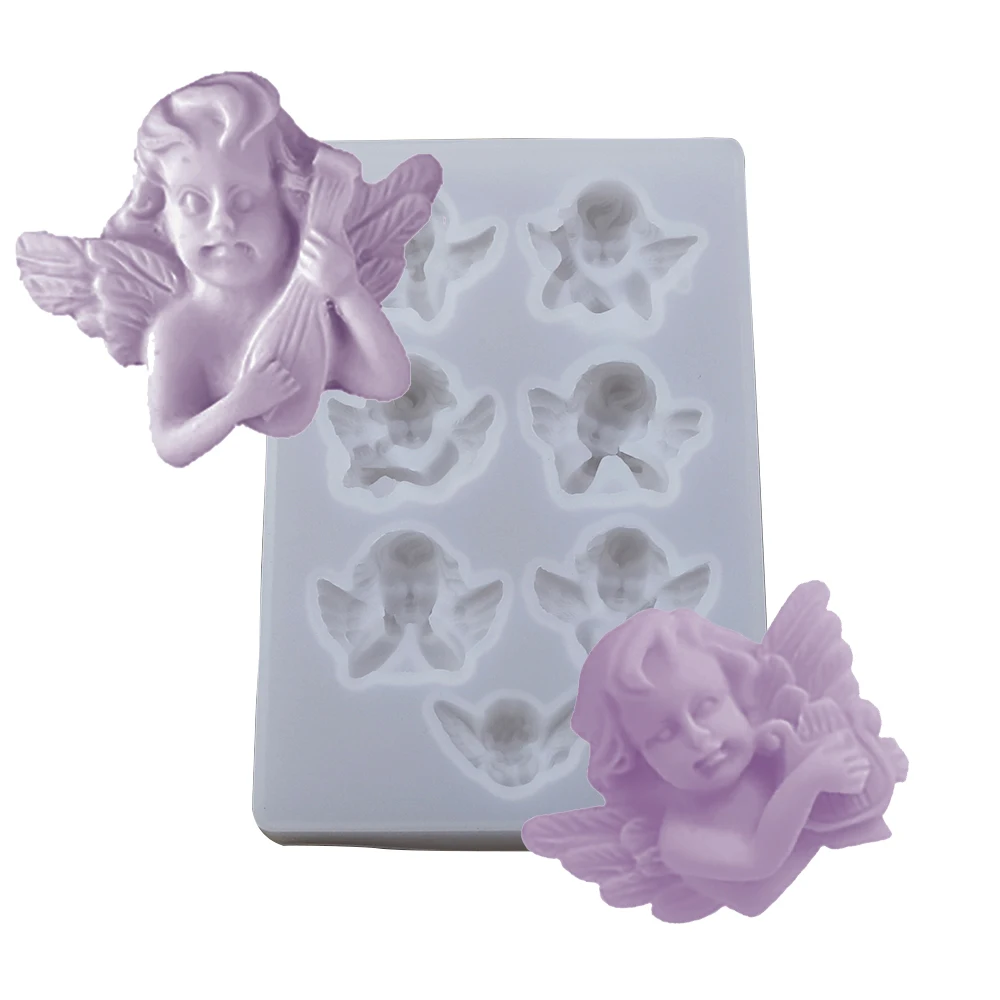Silicone Mold Angel Shaped DIY Pendant Jewelry Tool 7 Pendant
