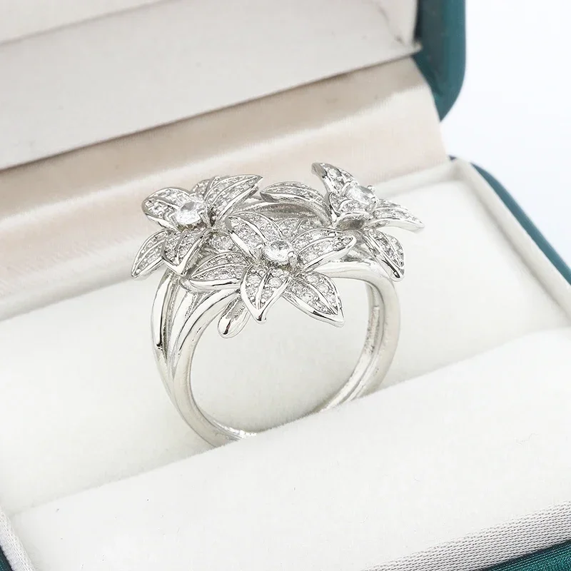 2024 جديد عالية الكمثرى على شكل فرع زهرة الزركون 9...