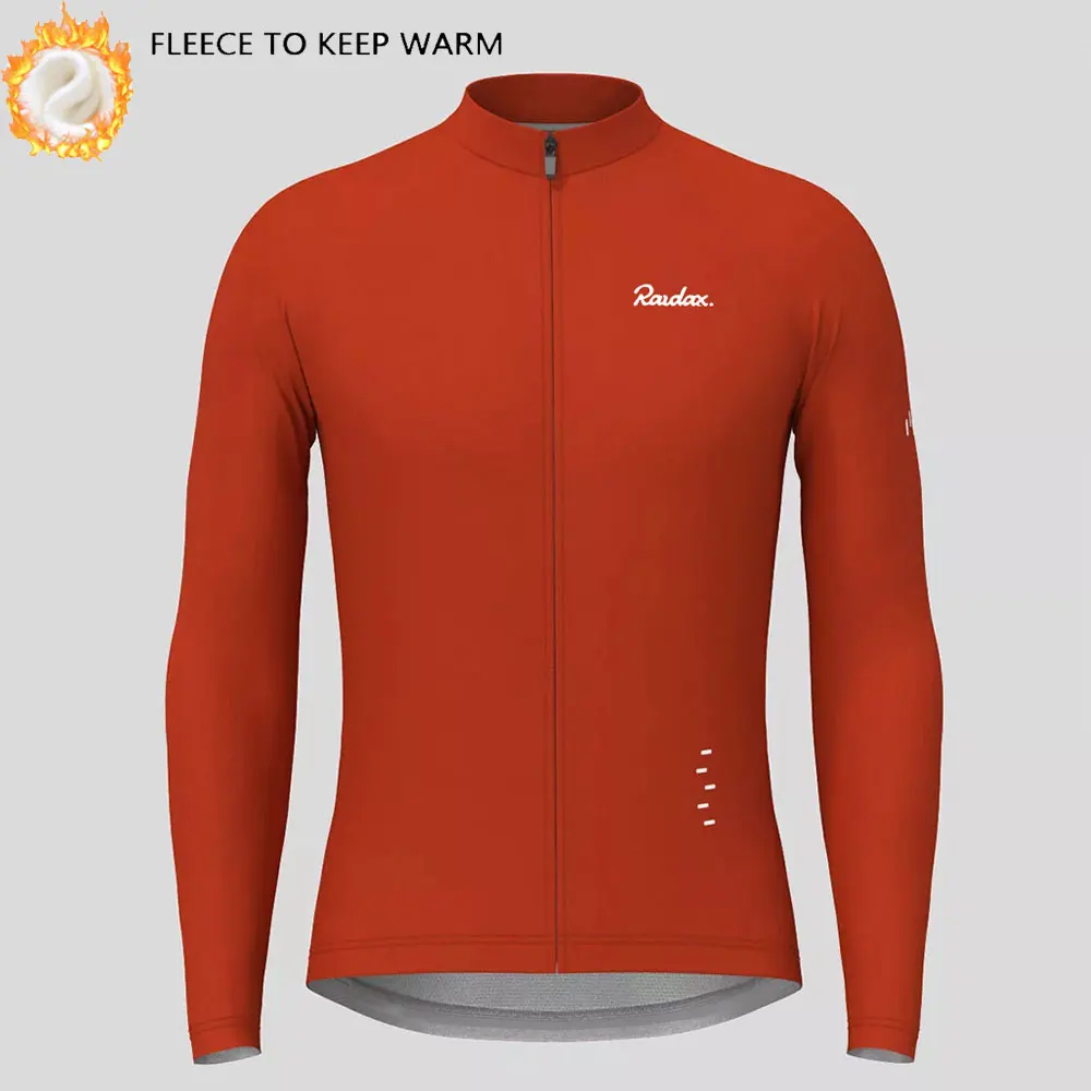 Cycling Jersey Men Winter Thermal Fleece Cycling Jacket Man's Long Sleeve Warm Tops Outdoor Keep Warm Road Bike Jerseys