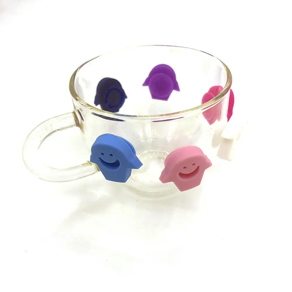 Wine Glasses Marks Party Dedicated Recognition Silicone Label Wine Glass Cups Marker Identifier Bar Tools Accessories