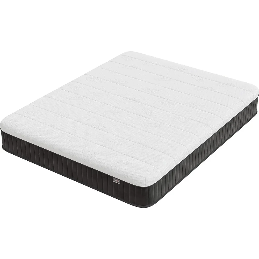 Firm Double Mattress, 12 Inch Memory Foam Full Size Mattress, Full Bed Mattress in a Box,Pressure Relief & Firm Mattress Double 6