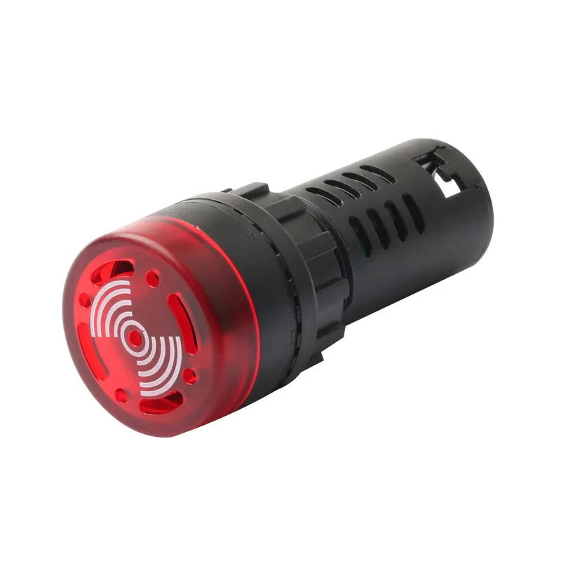Brzęczyk 22mm Flash Alarm LED sygnał świetlny lampa Flashmetal brzęczyk DC12V DC24V AC 220V przerywany dźwięk AD16-22SM