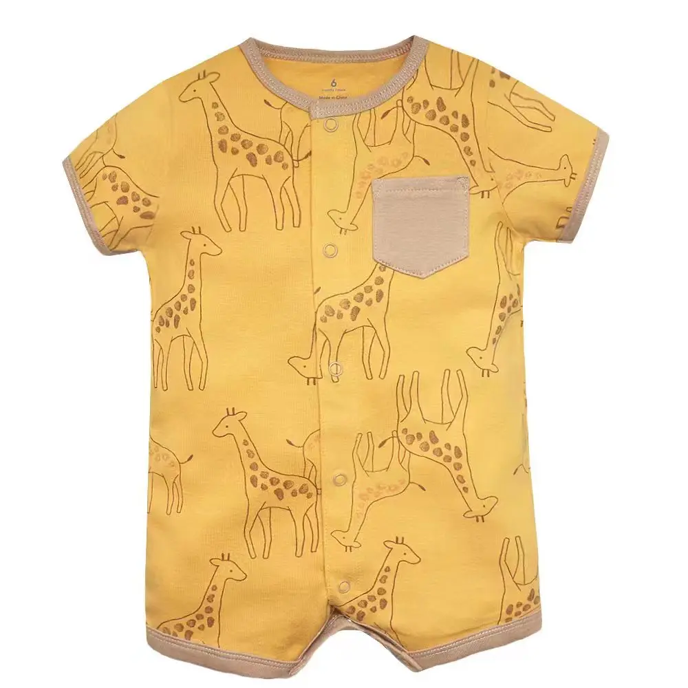 Summer brands Newborn Baby Rompers Short Sleeve Cartoon Cotton Jumpsuits Baby Infant Baby Clothes For Girls Boys' Clothing Sets