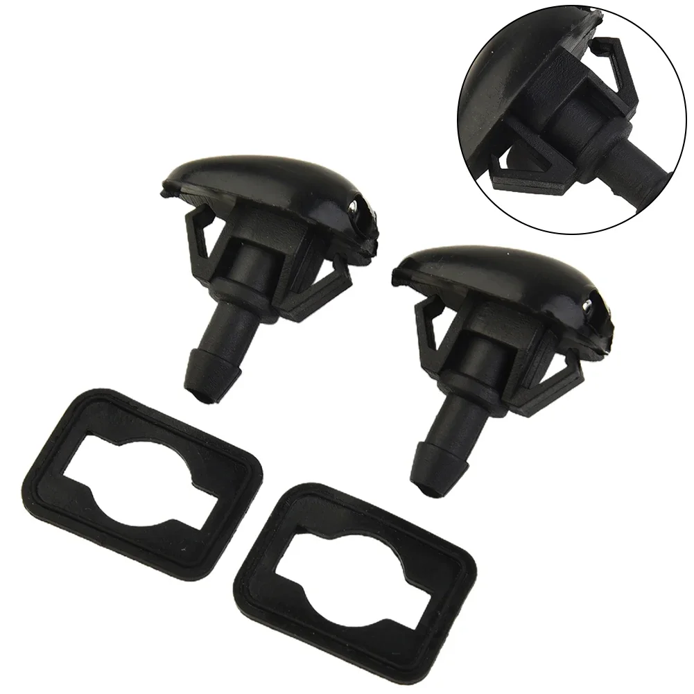 2pcs Front Windshield Washer Nozzle ABS Auto Parts For Nissan Navara D22 D40 1998-2015 For Silvia 200sx ADM S14 07/1996-1998 front wiper washer nozzle