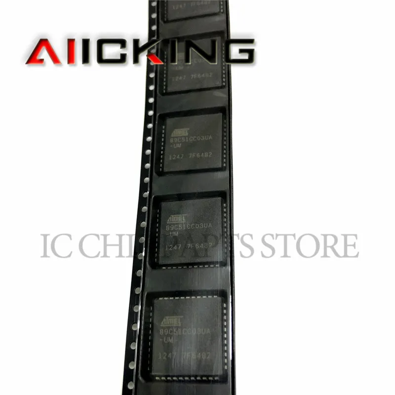 AT89C51CC03UA-SLSUM  IC 칩 재고 있음, PLCC44 AT89C51CC03UA MCU 8 비트 AT89 8051 CISC 64KB 플래시 스틱, 5V 44 핀, 25 개/로트