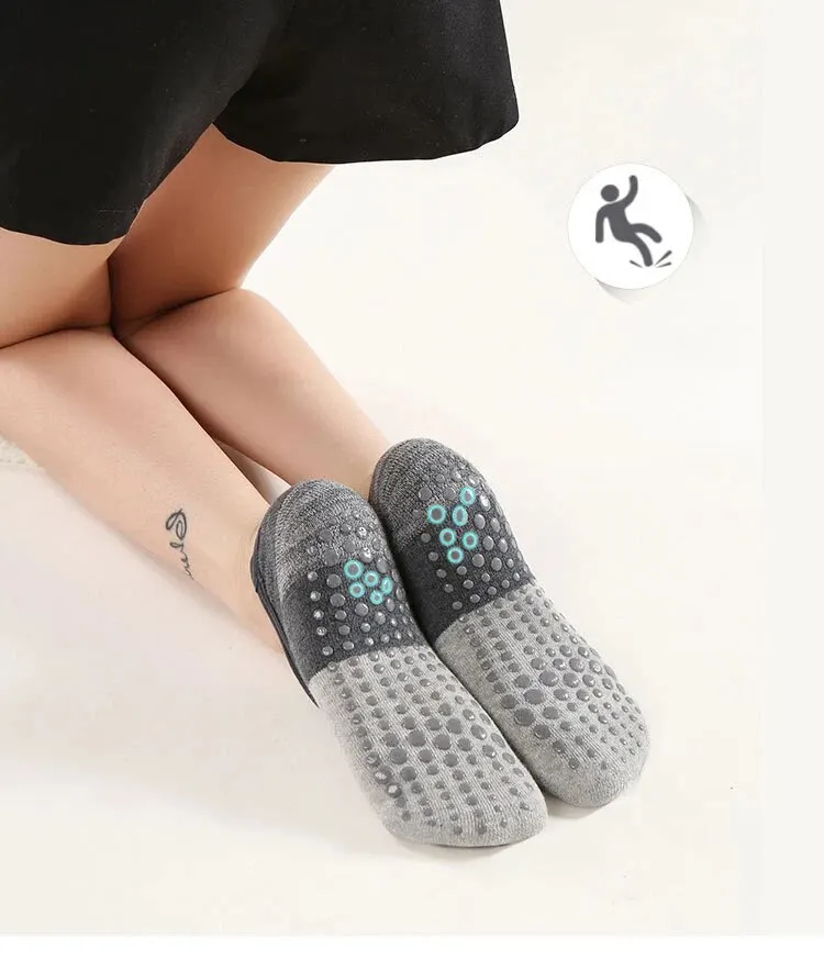 Professional Anti-Slip Yoga Socks Backless Bandage Pilates Socks Fitness Slipper Cotton Sports Socks