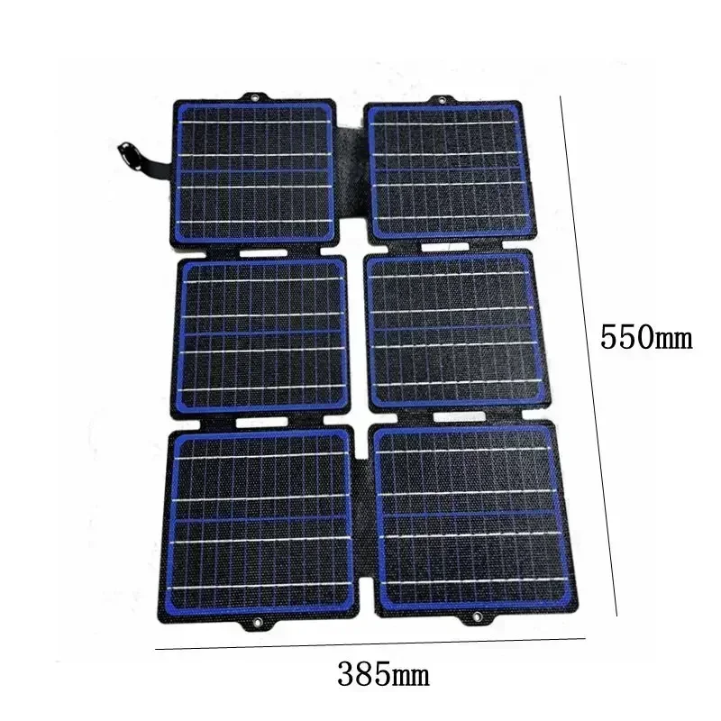 150W Foldable Solar Panel ETFE 5V/12V Waterproof Solar Charger Portable Mobile Power USB+Type-C+DC for Outdoor Camping Hiking images - 6