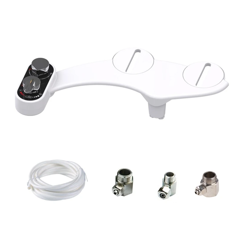

Toilet Bidet Hot & Cold Water Non-Electric Mechanical Bidet Self-Cleaning Toilet Attachment Easy to Install DropShip