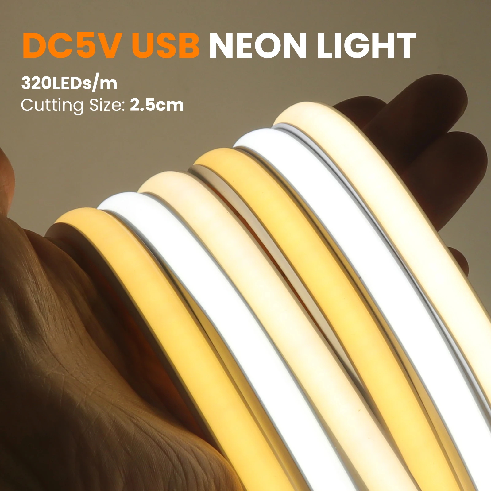5V USB COB LED Strip with ON OFF/Touch Dimmer/3Keys S480ebf6082964f438fe4a33e7383b0b11