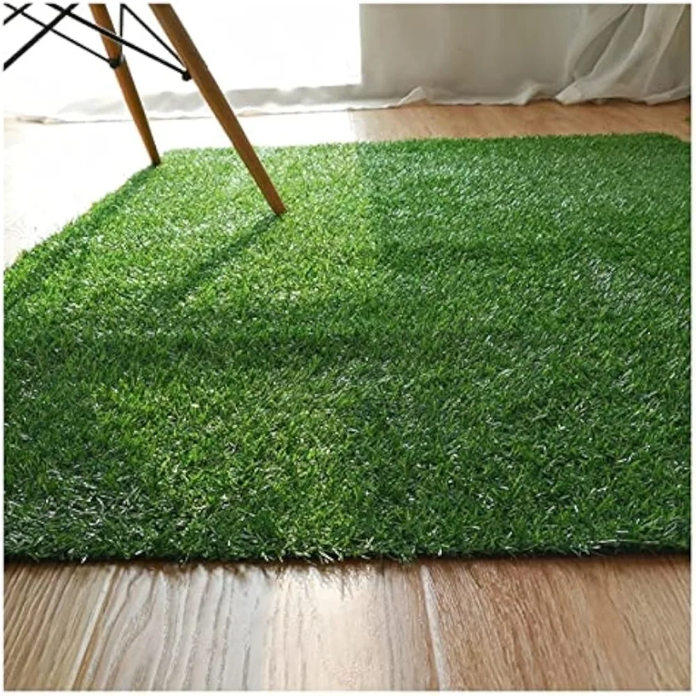 Artificial Lawn, Synthetic Artificial Grass Turf, Outdoor Anti-Shedding Turf Rug Mat, Cuttable DIY Balcony Dining Room Kitchen