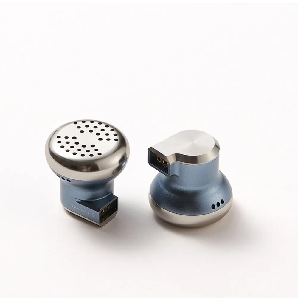 Temperament/Ksearphone DB1/DB1E In Ear Metal Earphone Titanium alloy Flat Head Earbuds With 2Pin Detachable Cable Earbuds 2