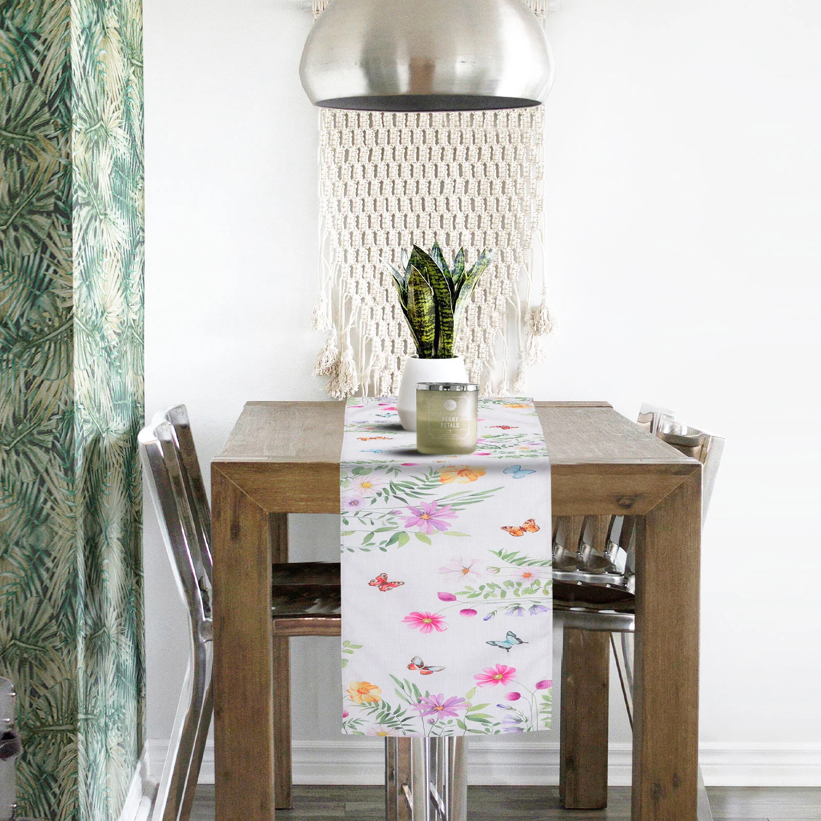 

Flower Table Runner Spring Summer Table Decoration Minimalist Table Runner