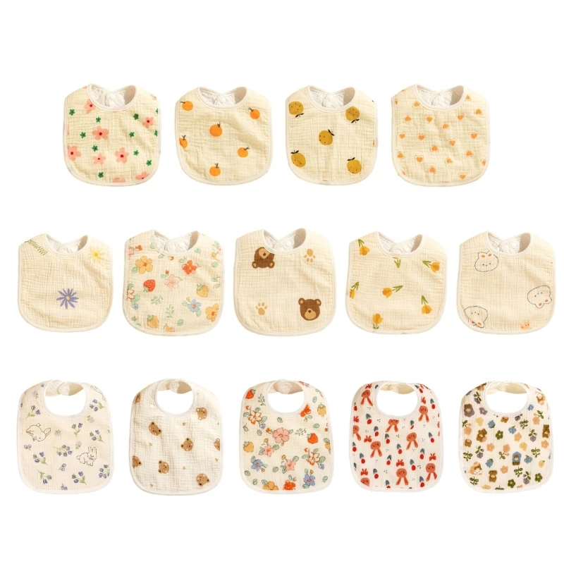 

Multi purpose Drool Towel Waterproof Infant Scarf 6 layer Drool Bibs for Feeding & Teething Keep Your Child Clean & Dry