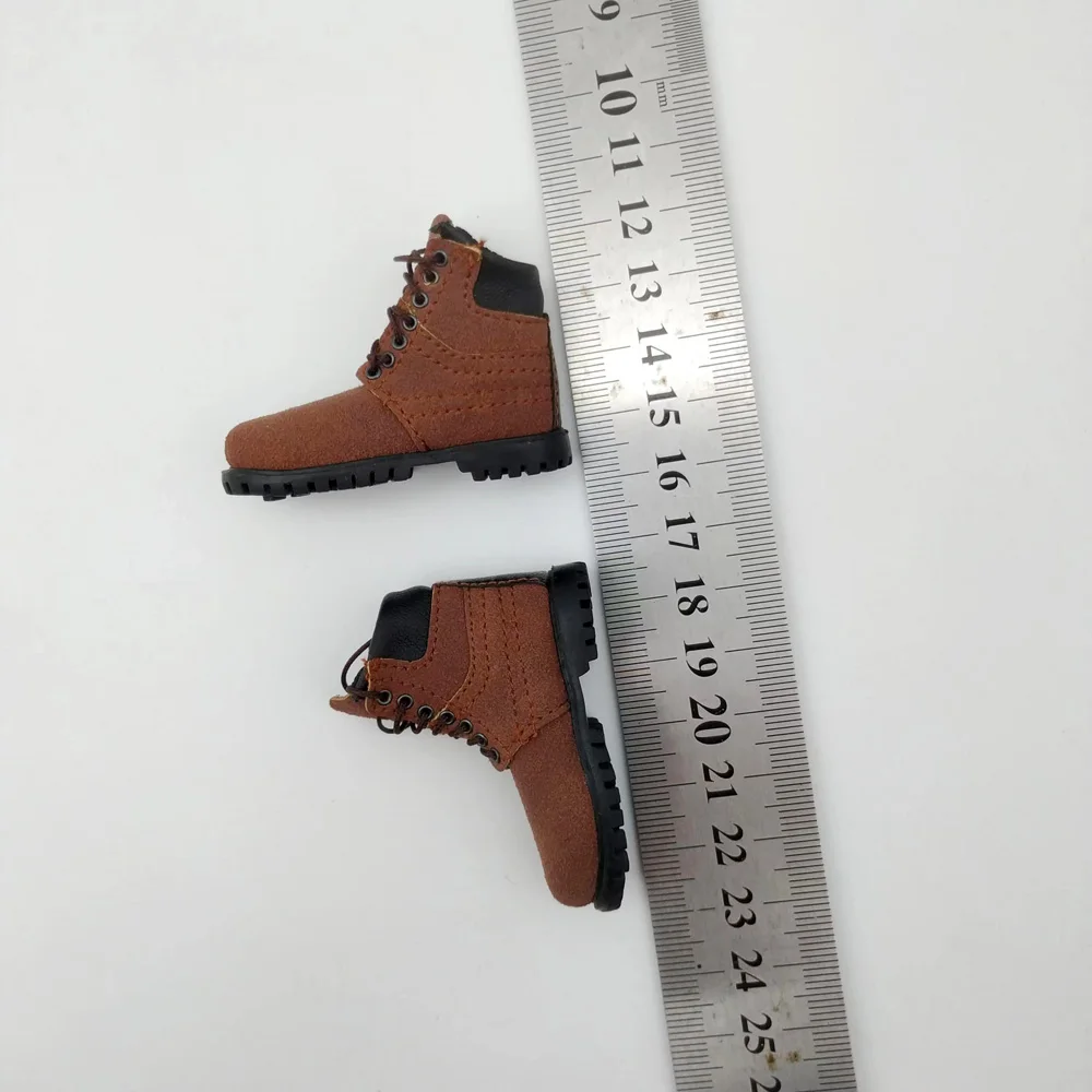 Mini Bottes De Combat Noires échelle 1/6 Pour Figurines Soldat 12 Pouces