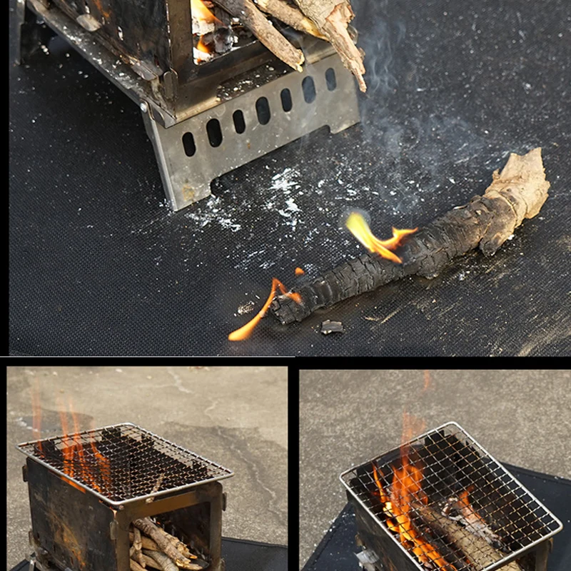 

Outdoor camping fireproof cloth, picnic barbecue, outdoor tabletop insulation pad, flame retardant