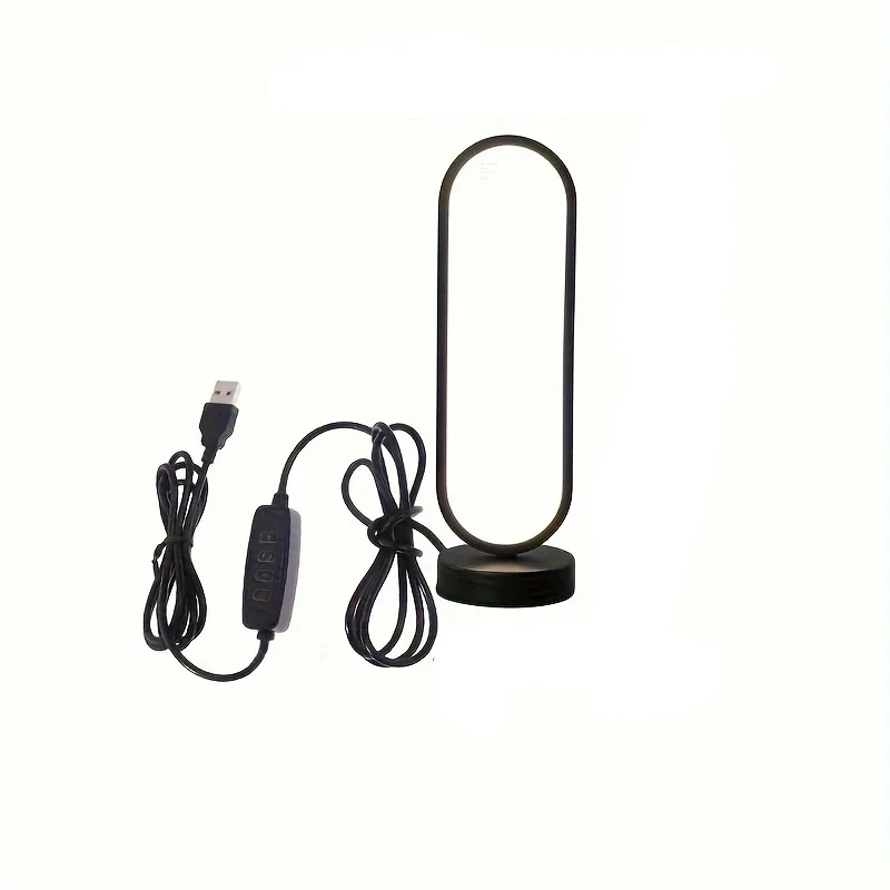 مصباح LED ليلي لغرفة النوم ثلاثي الألوان