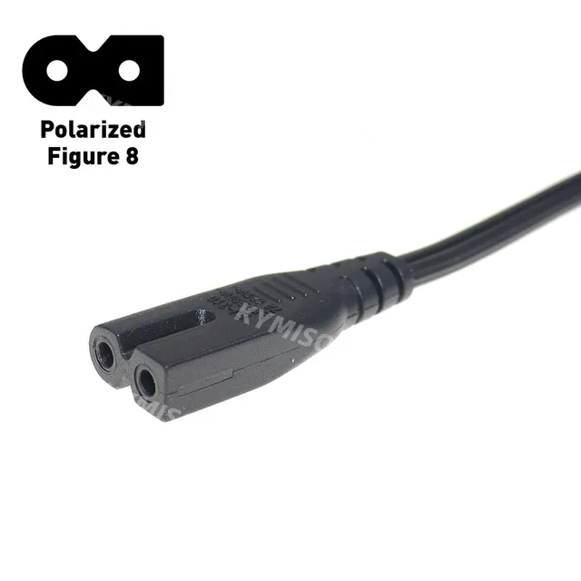 ユニバーサル2スロット偏光に図8 acアダプタ電源コード18AWG