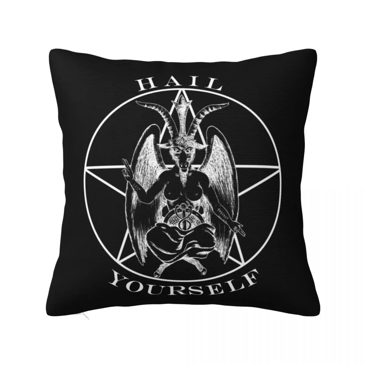 

Baphomet - Hail Yourself! Throw Pillow Cusions Cover Sofa Cushions Cover