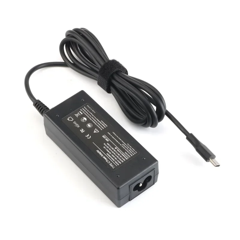 PC 노트북 전원 공급 장치 어댑터 코드, 45W 20V 2.25A C타입 AC 충전기