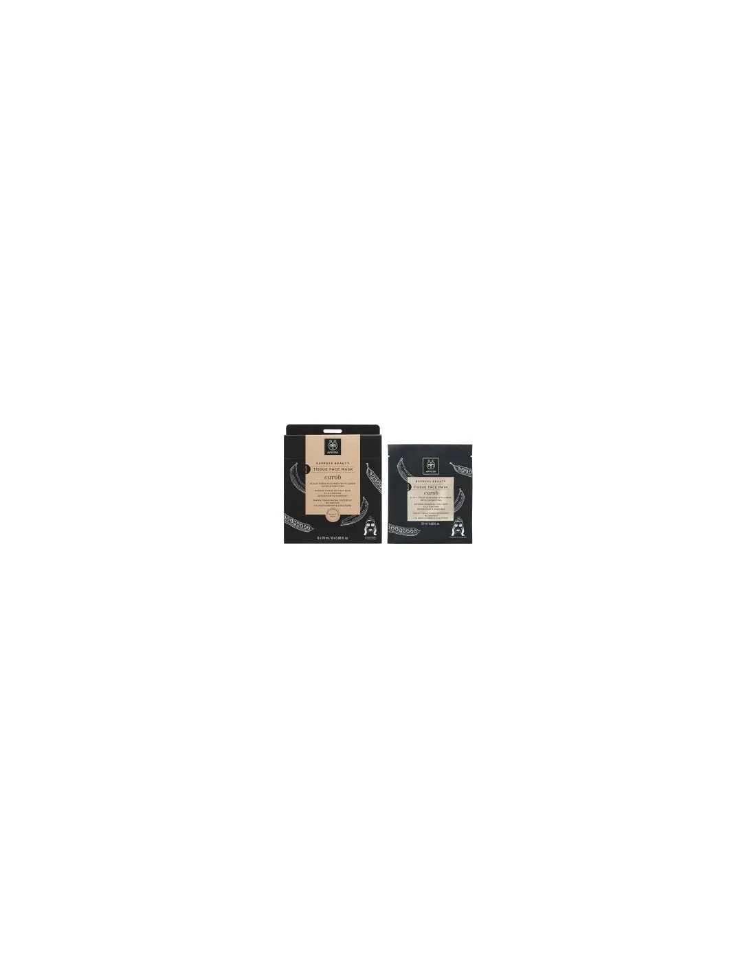 APIVITA TISSUE FACE MASK MASCARILLA FACIAL DE TEJIDO CON ALGARROBA 6X20 ML |