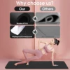 Black Foldable Yoga Mat Eco Friendly EVA Folding Travel Fitness Exercise Mat 3/4/6mm Thicknesses for Yoga Pilates Workouts 4