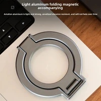 360° Rotation Magnetic Finger Ring Phone Holder Aluminum Alloy Foldable  For iPhone 17 16 15 14 13 12 Pro Max 2