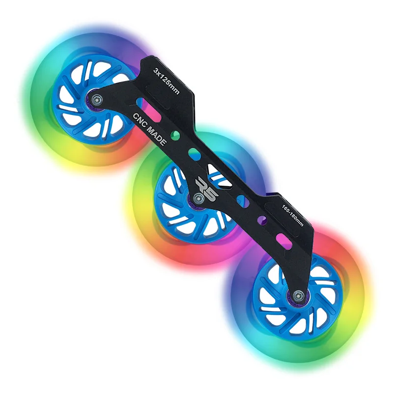 

Equidistant Flat Frame 125 mm Wheels Inline Skates Base R5 CNC 150-180 mm Speed Skates Chassis Racing Slalom Roller Skating Base