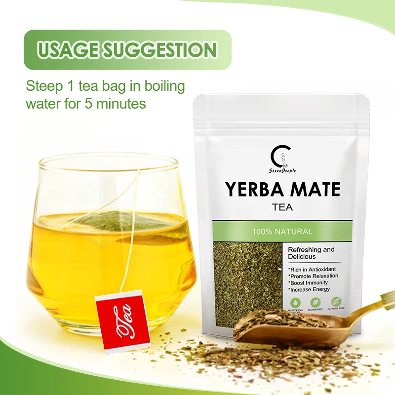 Yerba Mate Tea-Bags Organic Supports Cardiovascular & Digestive Systems Rich In Antioxidants and Plant Nutrients yerba mate tea bags