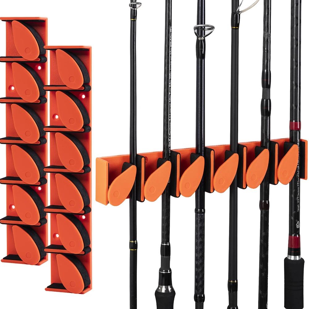 Goture 16 Vertical Fishing Rod Holders Rack Vertical Rod Support Wall Mount  Modular for Garage Rod Display Stand Fixed Frame - AliExpress