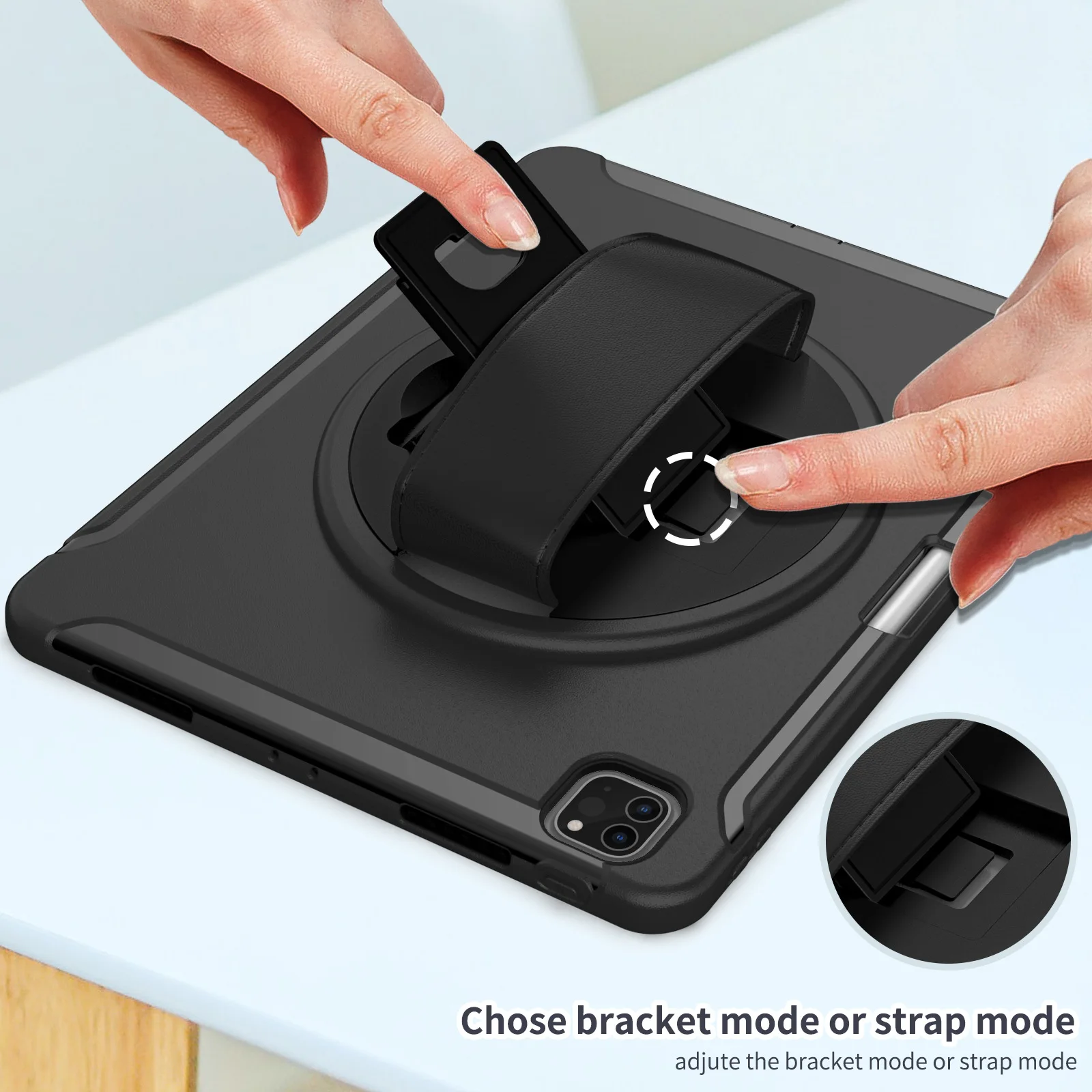 Rugged Shockproof Kickstand Handle Case