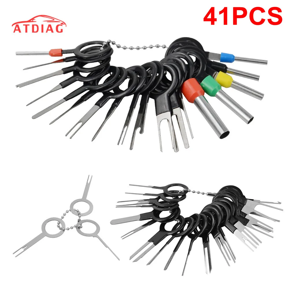 Car Terminal Removal Tool Electrical Wiring Crimp Connector Pin Extractor Kit Automobiles Terminal Repair Terminals Removal Tool